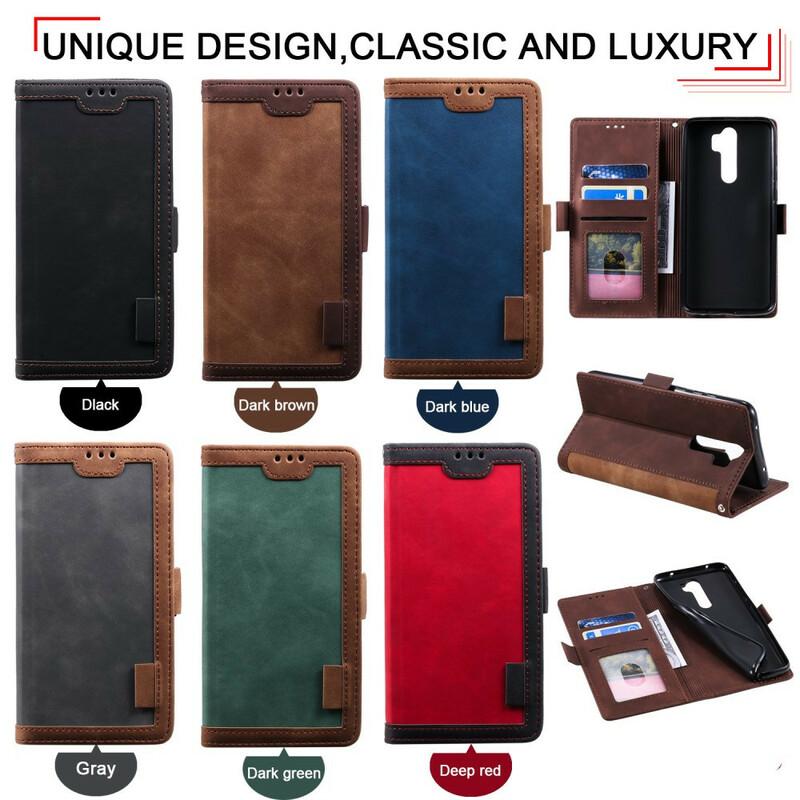 Xaiomi Redmi 9 Kaksivärinen keinonahka tapauksessa vahvistettu ääriviivat Xaiomi Redmi 9 Kaksivärinen keinonahka tapauksessa vahvistettu ääriviivat