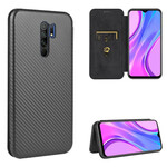 Flip Cover Xiaomi Redmi 9 silikoni Carbon värillinen