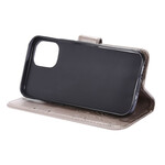 Kotelo iPhone 12 Perhoset ja kukat kaulanauha