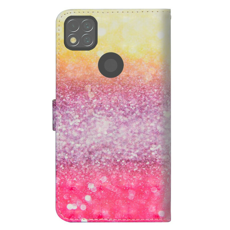 Xiaomi Redmi 9C Glitter Cover Magenta