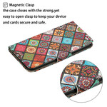 Kotelo iPhone 12 Pro Max Patchwork Mandalas kanssa hihna