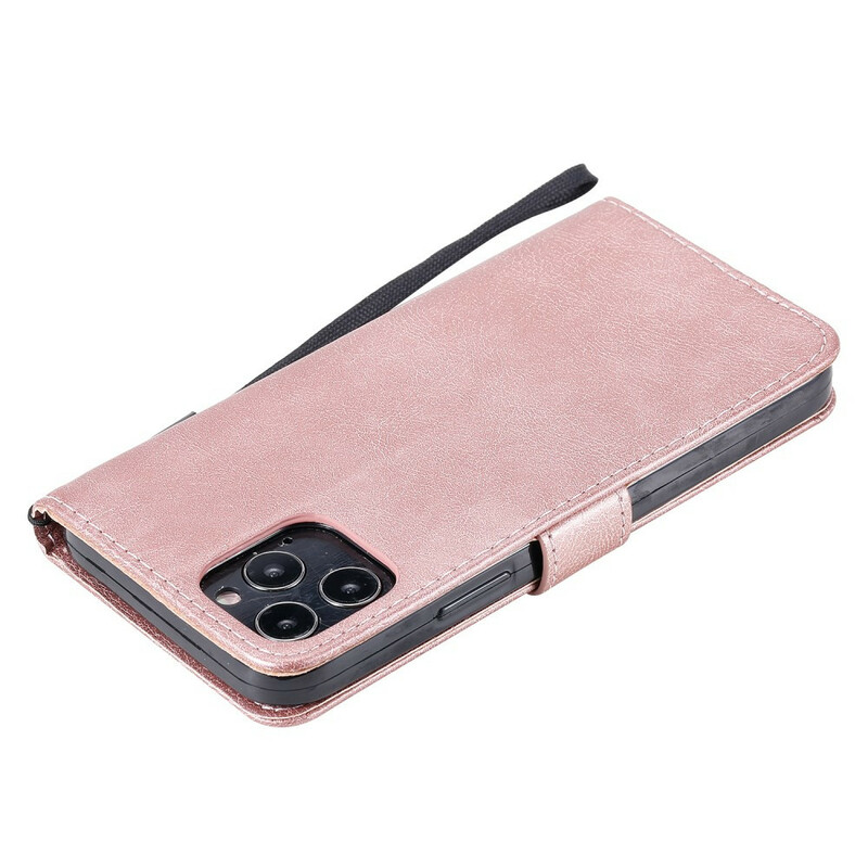 Kotelo iPhone 12 Max / 12 Pro yksivärinen sarja hihnalla varustettuna Kotelo iPhone 12 Max / 12 Pro yksivärinen sarja hihnalla varustettuna
