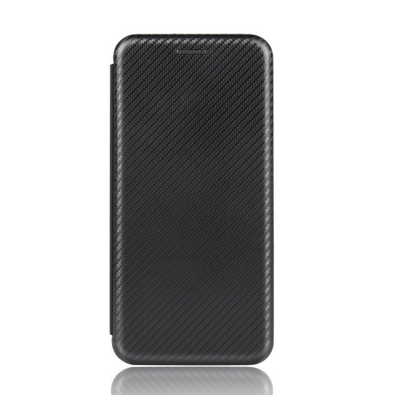 Flip Cover iPhone 12 Max / 12 Pro Carbon Fiber -suojus, hiilikuituinen