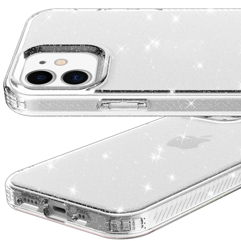 iPhone 12 Max / 12 Pro Kirkas Glitter-kotelo