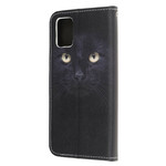Samsung Galaxy A31 Musta kissa silmä hihna tapauksessa
