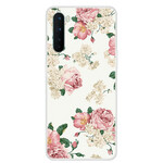 OnePlus North läpinäkyvä Liberty Flower Case
