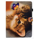 iPad Air 10.9" (2020) Kotelo My Kitten and Butterfly (kissanpentu ja perhonen)