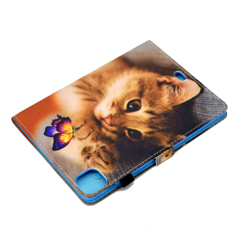 iPad Air 10.9" (2020) Kotelo My Kitten and Butterfly (kissanpentu ja perhonen)