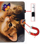 iPad Air 10.9" (2020) Kotelo My Kitten and Butterfly (kissanpentu ja perhonen)