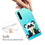 OnePlus North läpinäkyvä Panda Case surullinen