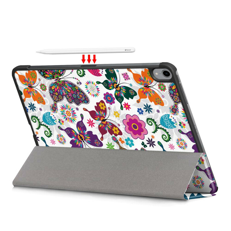 Smart Case iPad Air 10.9" (2020) Retro perhoset (Retro Butterflies)