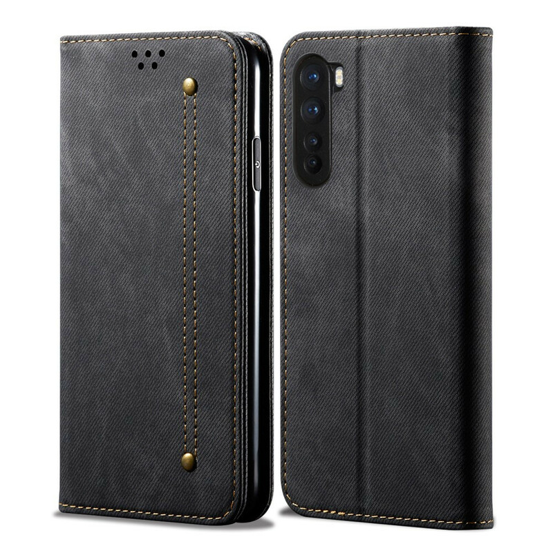 Flip Cover OnePlus North keinonahkainen farkku Tekstuuri