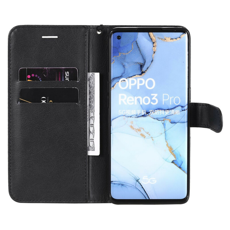 Oppo Find X2 Neo Solid Color Serie hihnan tapauksessa