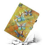 iPad Cover 10.2" (2020) (2019) / Air 10.5" (2019) / Pro 10.5" Butterfly Painted (perhosmaalattu)