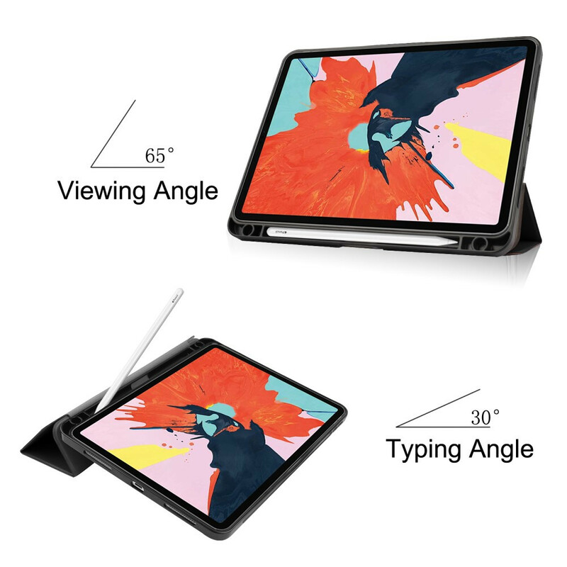 Smart Case iPad Air 10.9" (2020) Nahkainen Lychee Stylus-kotelo