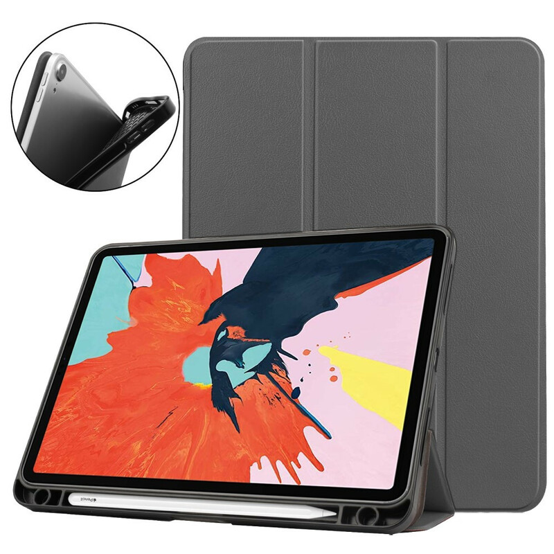 Smart Case iPad Air 10.9" (2020) Nahkainen Lychee Stylus-kotelo