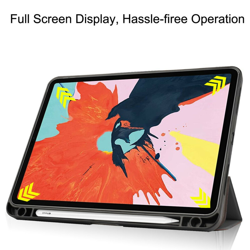 Smart Case iPad Air 10.9" (2020) Nahkainen Lychee Stylus-kotelo