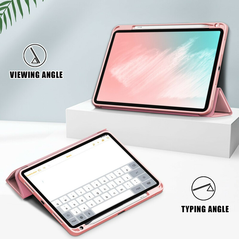 Smart Case iPad Air 10.9" (2020) keinonahkainen Lychee Stylus-kotelo