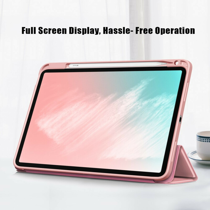 Smart Case iPad Air 10.9" (2020) keinonahkainen Lychee Stylus-kotelo