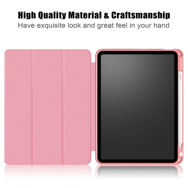 Smart Case iPad Air 10.9" (2020) keinonahkainen Lychee Stylus-kotelo