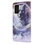 Samsung Galaxy S20 FE Winter Wolf kotelo ja hihna