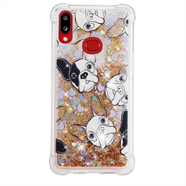 Samsung Galaxy A10s herra koira Glitter Case