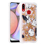 Samsung Galaxy A10s herra koira Glitter Case