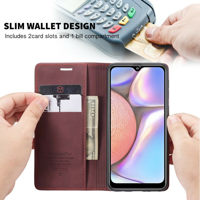 Flip Cover Samsung Galaxy A10s CASEME keinonahkainen kansi