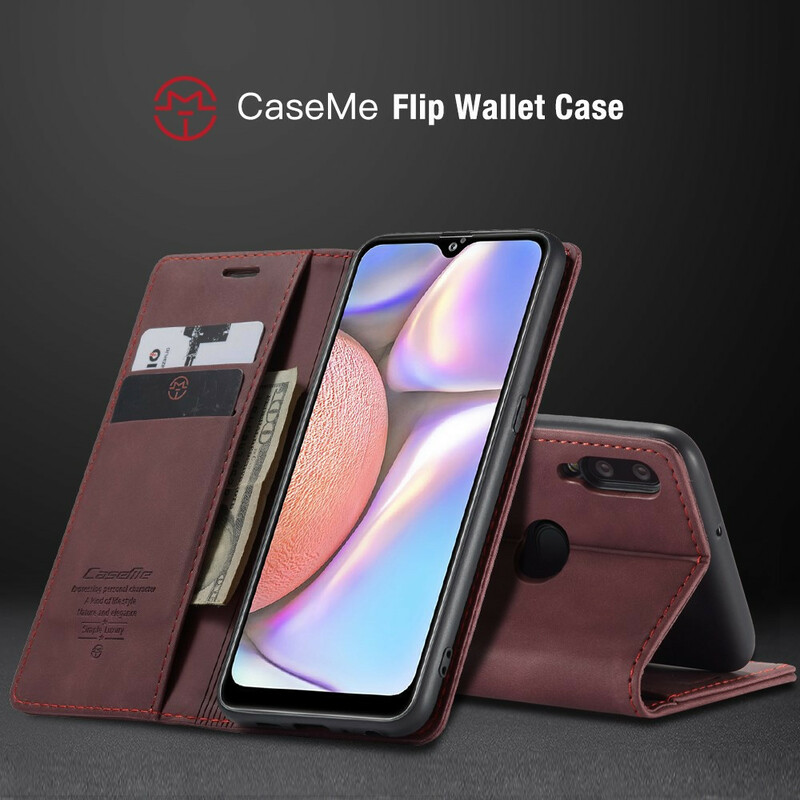 Flip Cover Samsung Galaxy A10s CASEME keinonahkainen kansi