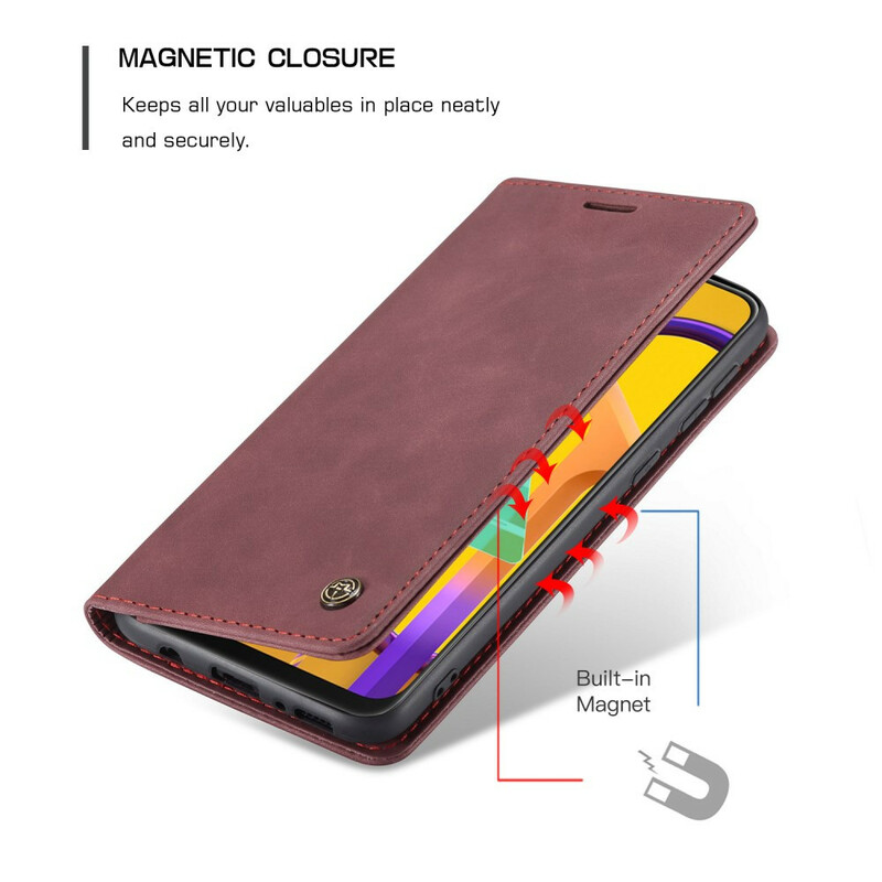 Flip Cover Samsung Galaxy M21 CASEME keinonahkainen kansi