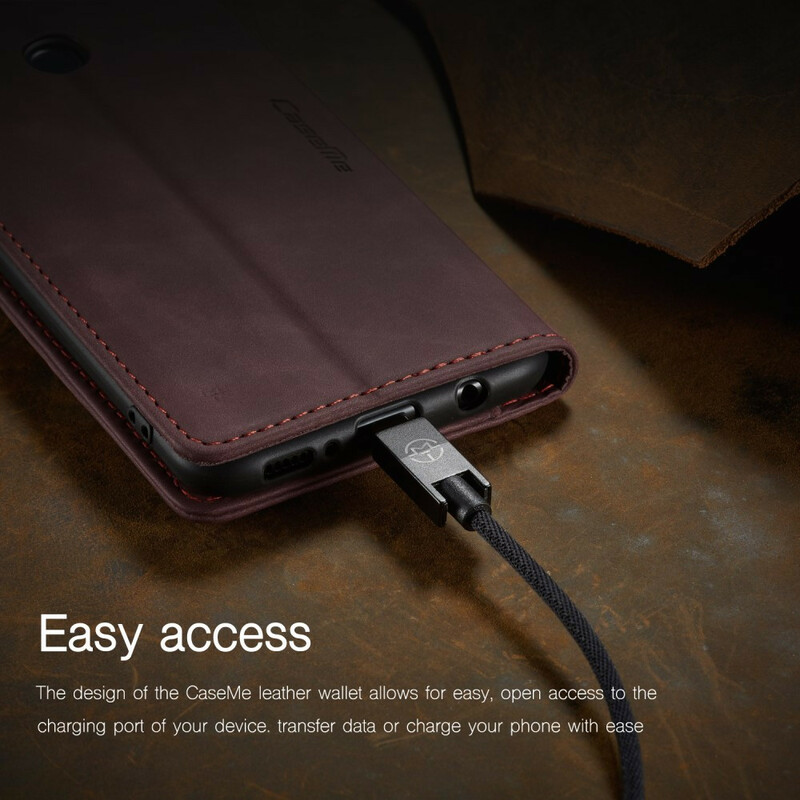 Flip Cover Samsung Galaxy M21 CASEME keinonahkainen kansi