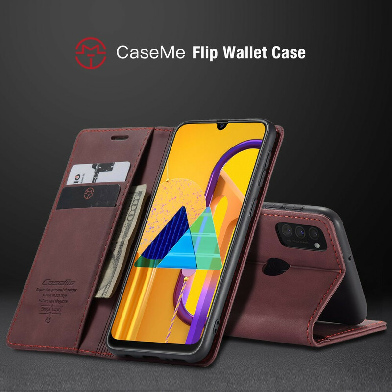 Flip Cover Samsung Galaxy M21 CASEME keinonahkainen kansi