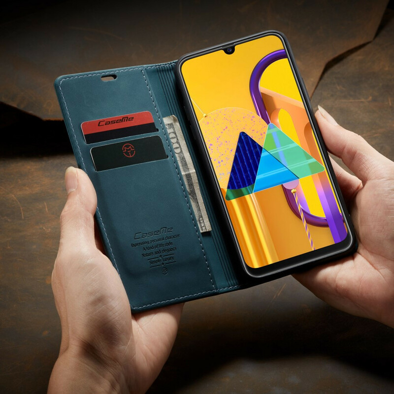 Flip Cover Samsung Galaxy M21 CASEME keinonahkainen kansi