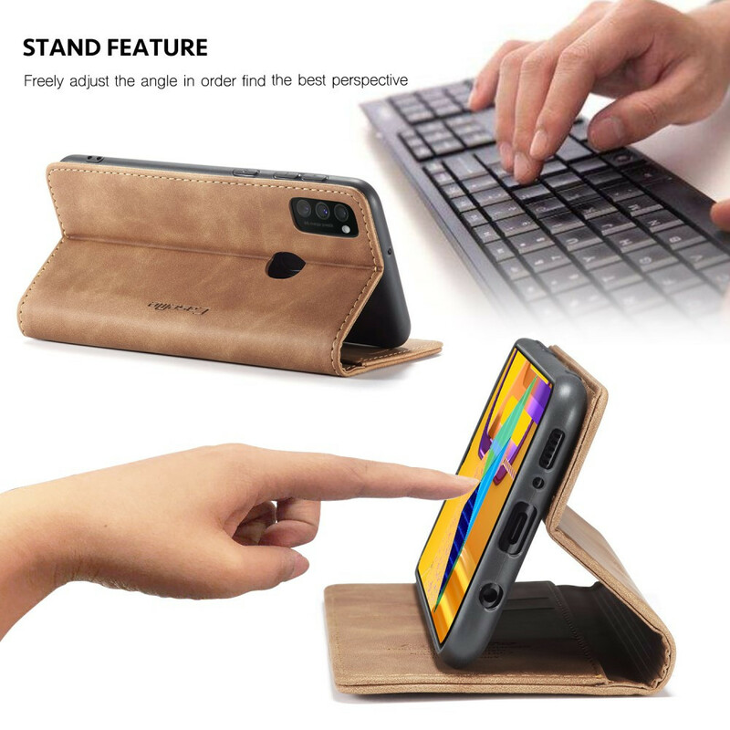 Flip Cover Samsung Galaxy M21 CASEME keinonahkainen kansi