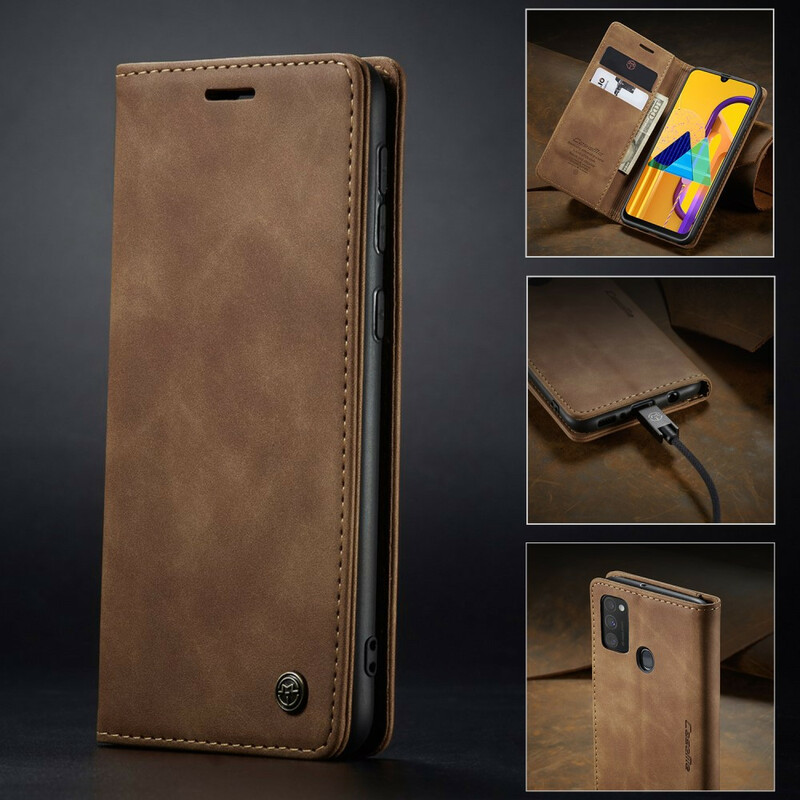 Flip Cover Samsung Galaxy M21 CASEME keinonahkainen kansi