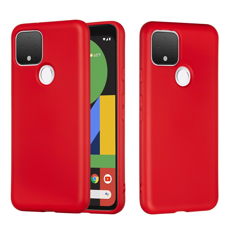 Google Pixel 4A 5G Case Neste Silikoni Design hihnalla