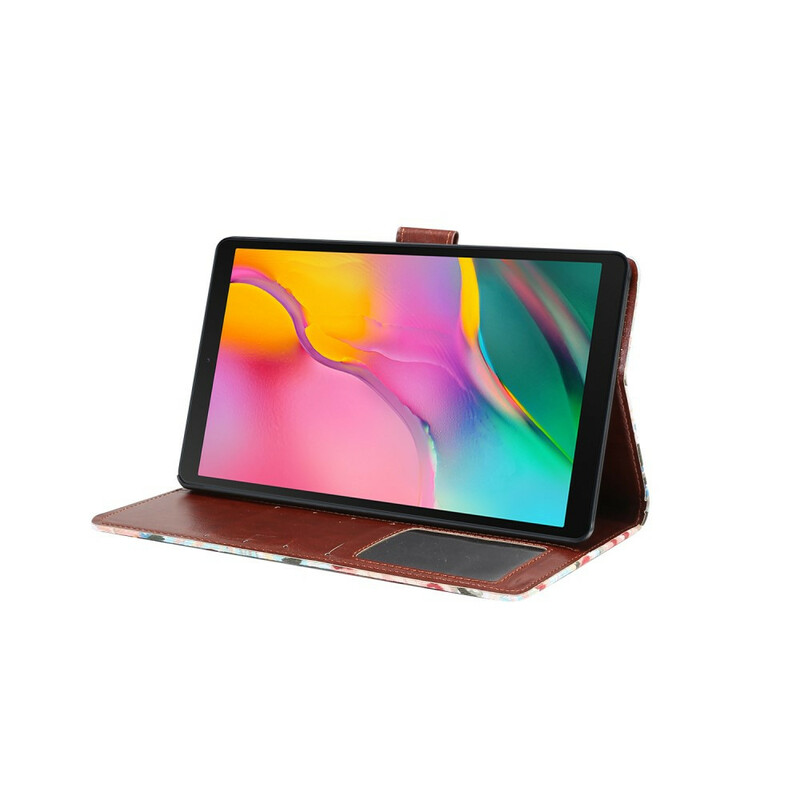 Samsung Galaxy Tab A 8.0 kotelo (2019) vaaleanpunainen tekstiilikangas