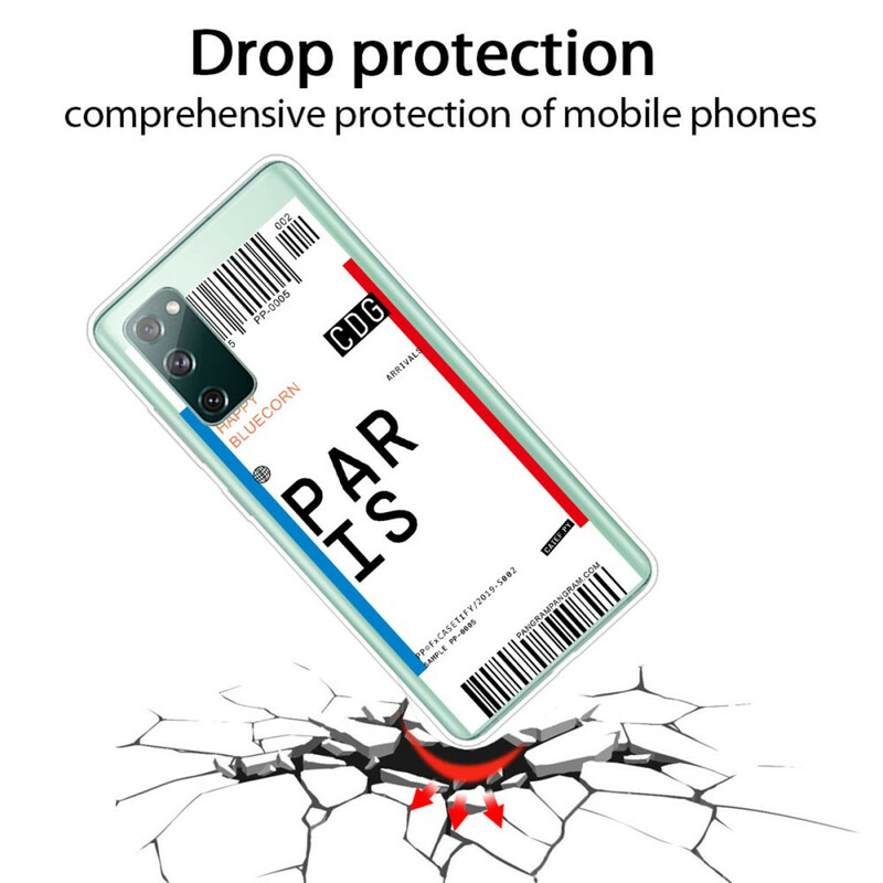 Samsung Galaxy S20 FE Case Sisäänpääsykortti Pariisiin