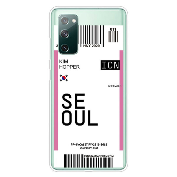 Samsung Galaxy S20 FE Case Sisäänpääsylipun Souliin