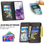 Samsung Galaxy S20 Asia Butterfly vetoketjullinen tasku