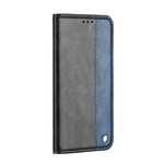 Flip Cover Samsung Galaxy S20 Ultra Kaksivärinen nahkatehoste Flip Cover Samsung Galaxy S20 Ultra Kaksivärinen nahkatehoste