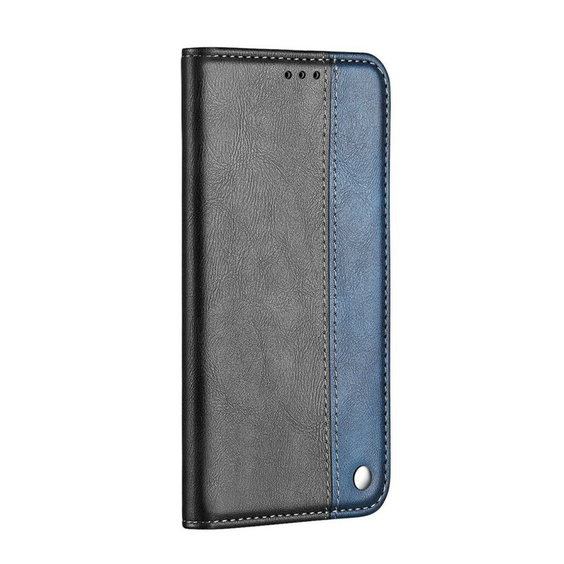 Flip Cover Samsung Galaxy S20 Ultra Kaksivärinen nahkatehoste Flip Cover Samsung Galaxy S20 Ultra Kaksivärinen nahkatehoste