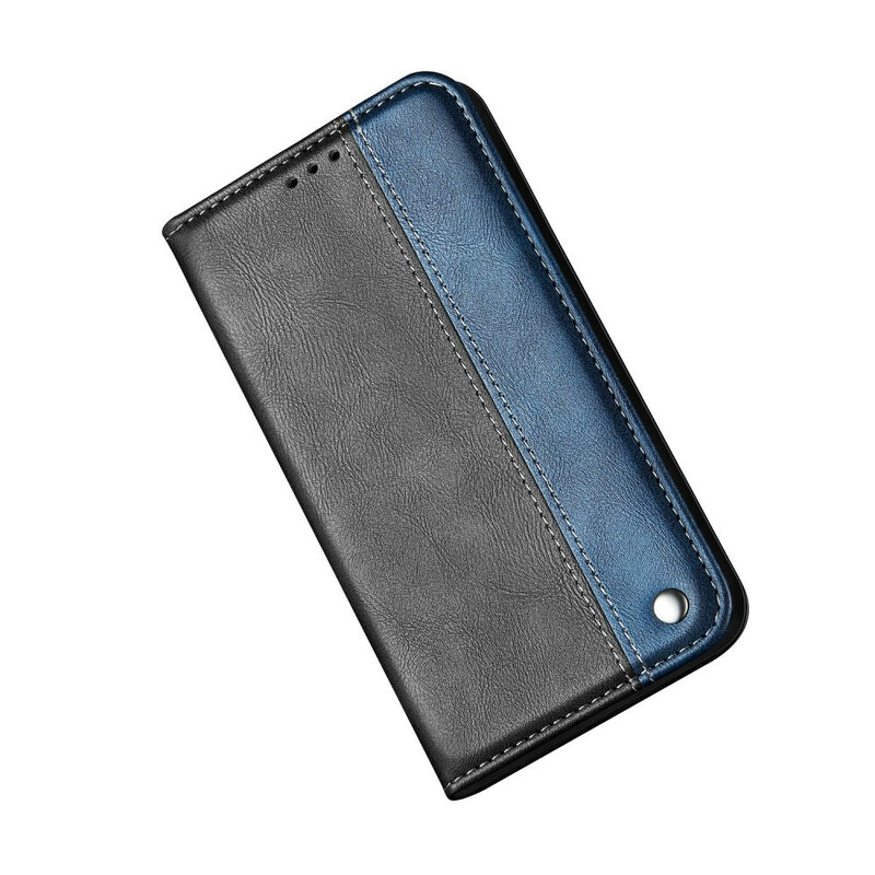 Flip Cover Samsung Galaxy S20 Ultra Kaksivärinen nahkatehoste Flip Cover Samsung Galaxy S20 Ultra Kaksivärinen nahkatehoste