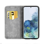 Flip Cover Samsung Galaxy S20 Ultra Kaksivärinen nahkatehoste Flip Cover Samsung Galaxy S20 Ultra Kaksivärinen nahkatehoste