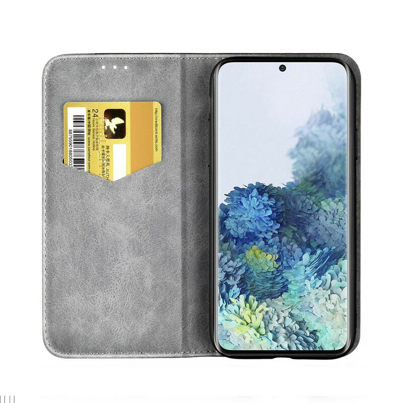 Flip Cover Samsung Galaxy S20 Ultra Kaksivärinen nahkatehoste Flip Cover Samsung Galaxy S20 Ultra Kaksivärinen nahkatehoste