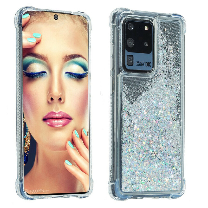 Samsung Galaxy S20 Plus Glitter vahvistettu kuori