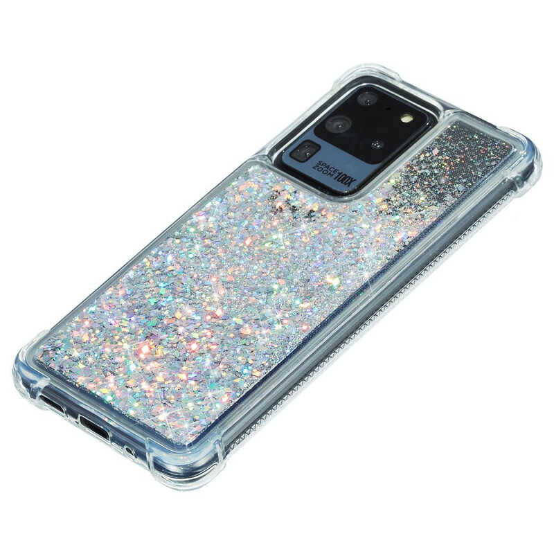 Samsung Galaxy S20 Plus Glitter vahvistettu kuori