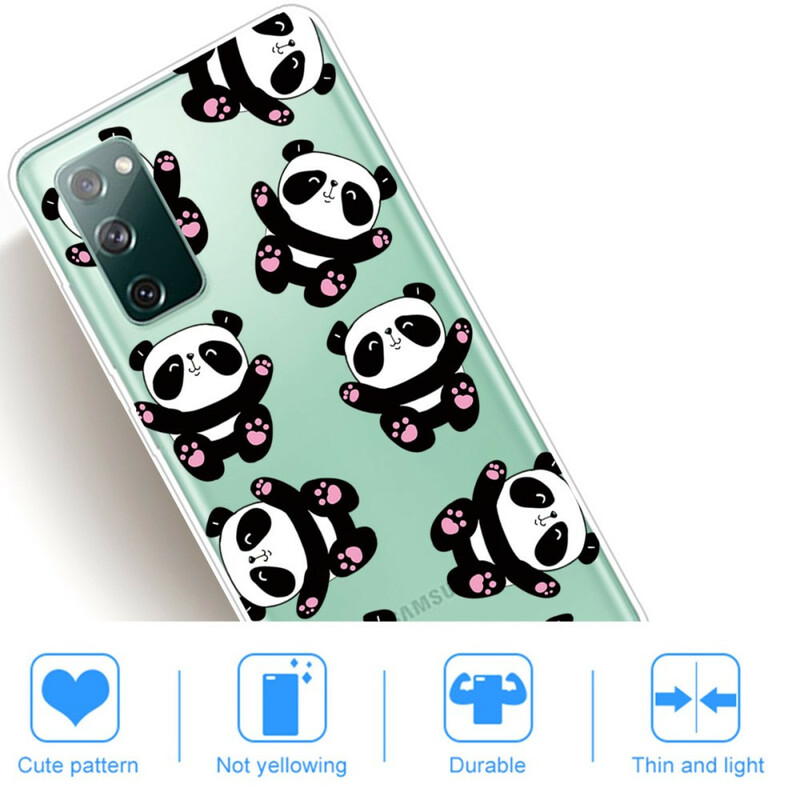 Samsung Galaxy S20 FE Kotelo Top Pandas Fun