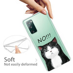 Samsung Galaxy S20 FE Case Kissa, joka sanoo ei