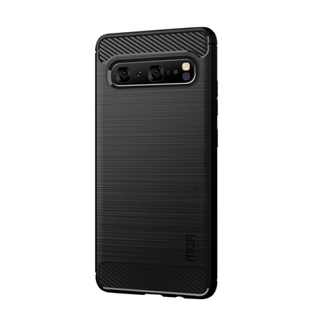 Samsung Galaxy S10 5G harjattu hiilikuitu tapauksessa MOFI